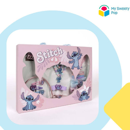 Stitch : Coffret 24 Accessoires Fille - Bleu/Violet