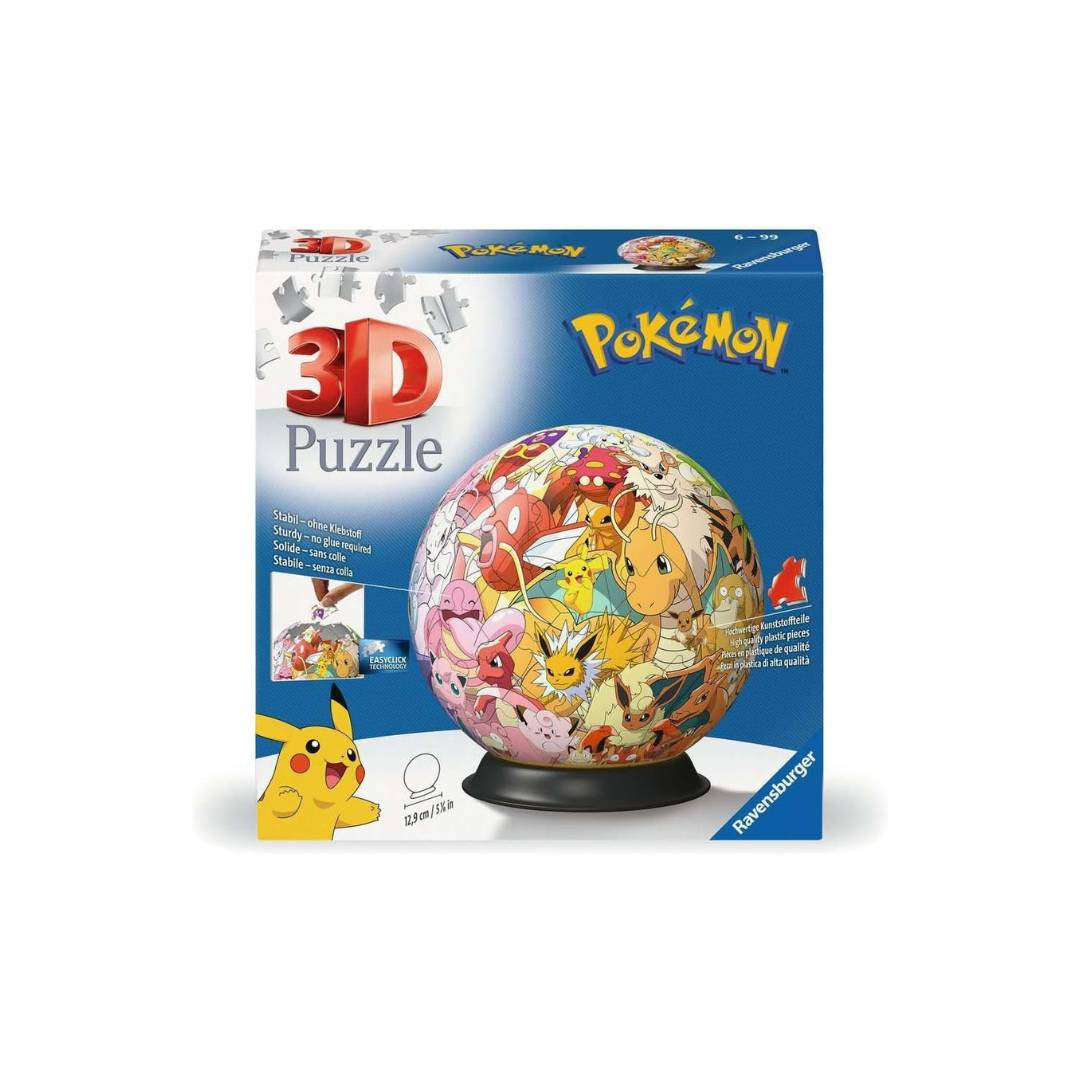 Ravensburger – Puzzle 3D Ball Pokémon | 72 pièces