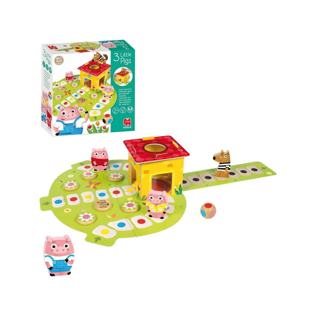 Goula – Jeu Coopératif 3 Petits Cochons