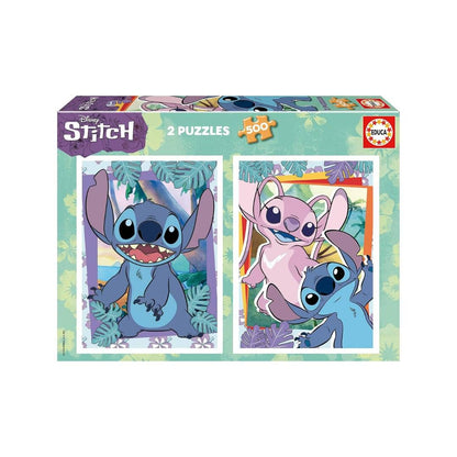 Educa Puzzle Stitch – Lot de 2 Puzzles 500 pièces