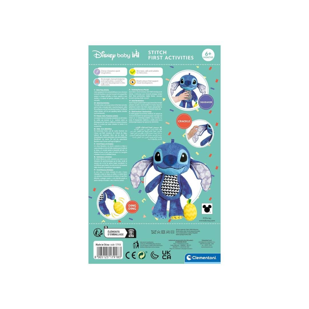 Clementoni Baby – Peluche Stitch First Disney