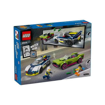 LEGO City 60415 – Course-Poursuite : Voiture de Police vs Super Voiture