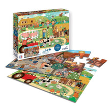 Sentosphère - Puzzle 2x24 pièces - Ferme et ville