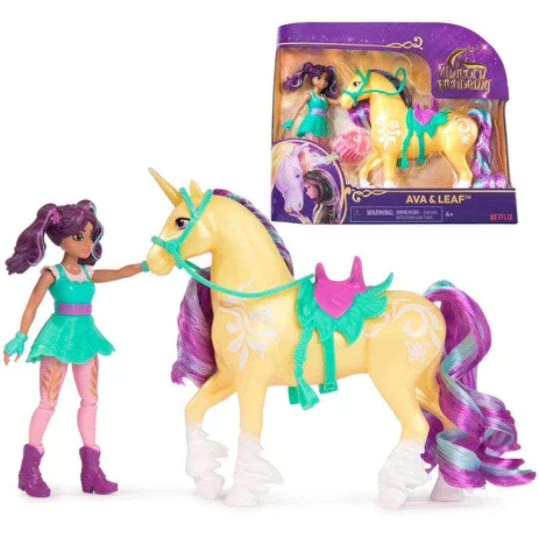 Unicorn Academy - L'École des Licornes - Licorne Leaf et Poupée Ava