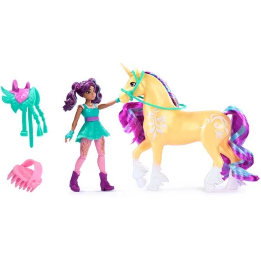 Unicorn Academy - L'École des Licornes - Licorne Leaf et Poupée Ava