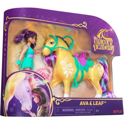 Unicorn Academy - L'École des Licornes - Licorne Leaf et Poupée Ava