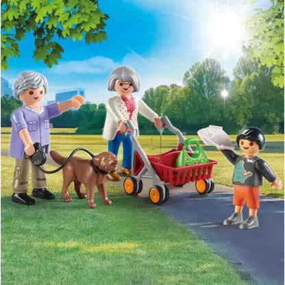 Playmobil 70990 - Grands-parents avec petit-fils