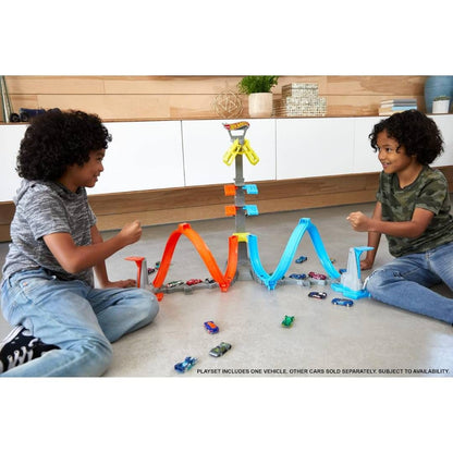 Hot Wheels GRW39 – Kit de Piste de Lancement et de Boucle (18 pièces)