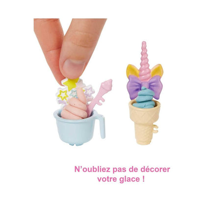 Barbie – Coffret Marchande de Glaces avec Machine à Levier (30 cm)
