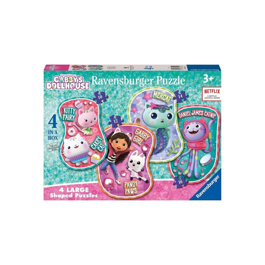Lot de 4 Puzzles Enfant – Gabby’s Dollhouse (72 pièces)