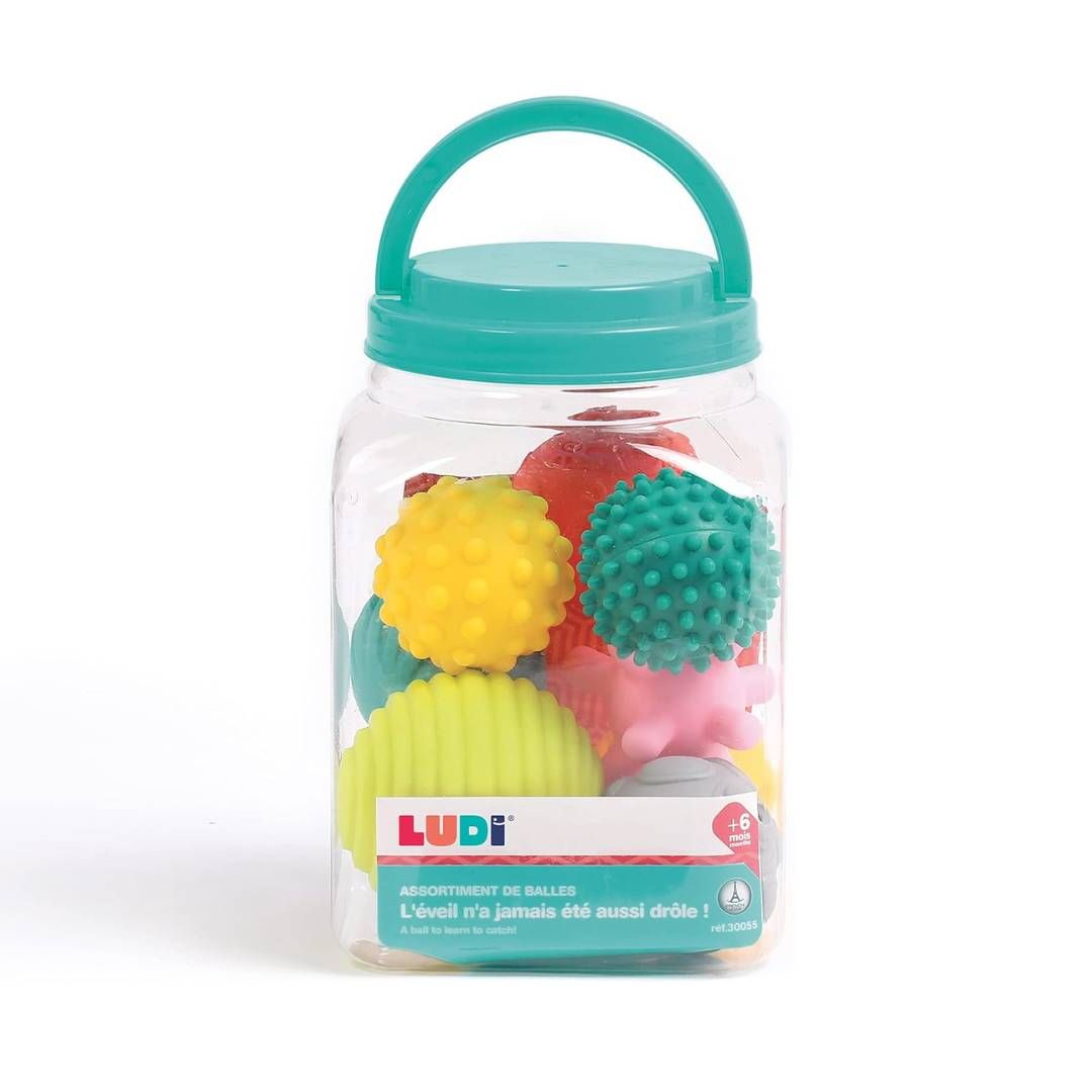 Ludi - Assortiment de 8 Balles d’Éveil Sensorielles
