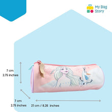 Mybagstory - Trousse Ronde Enfant La Reine des Neiges - 21 cm – Rose clair (Elsa & Olaf)