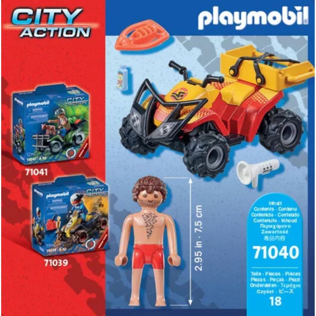 Playmobil 71040 - Sauveteur en mer et quad