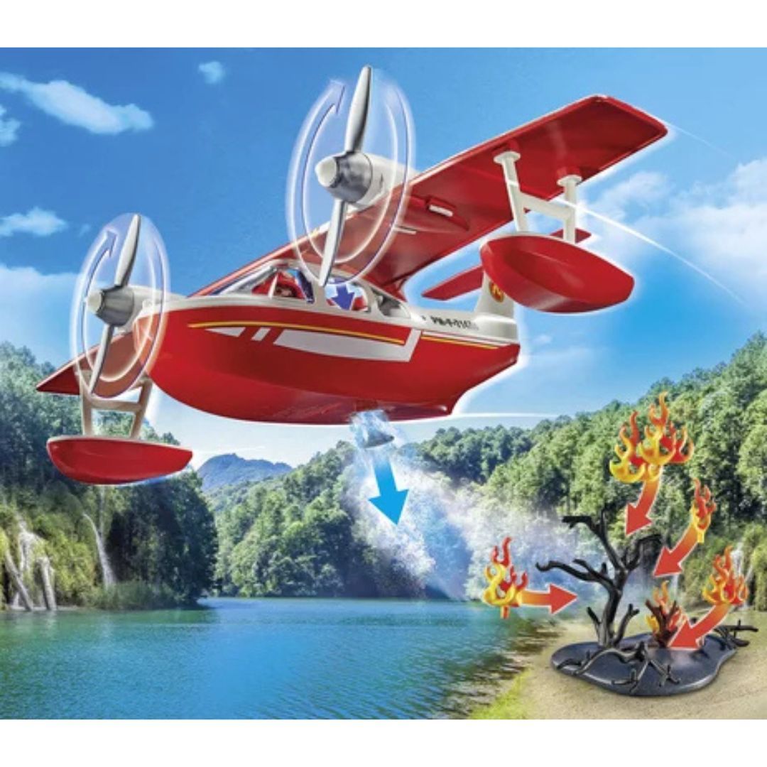 Playmobil 71463 - Hydravion avec pompier