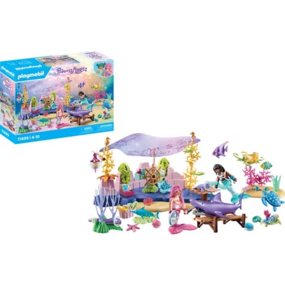 Playmobil 71499 - Centre soin Sirènes animaux marins