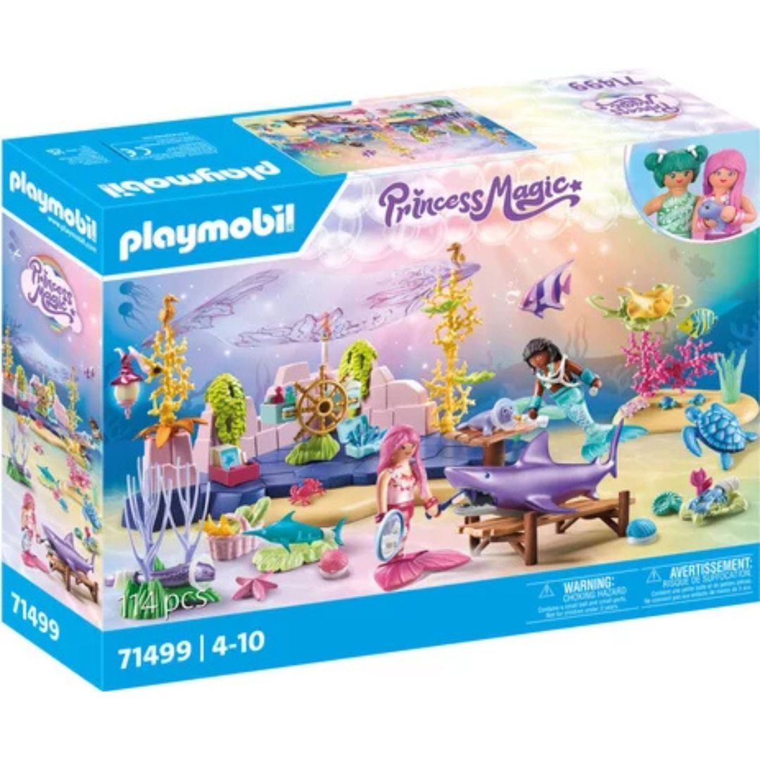 Playmobil 71499 - Centre soin Sirènes animaux marins