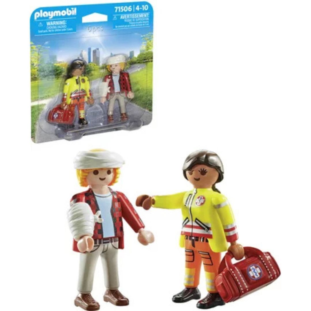 Playmobil 71506 - Secouriste avec blessé