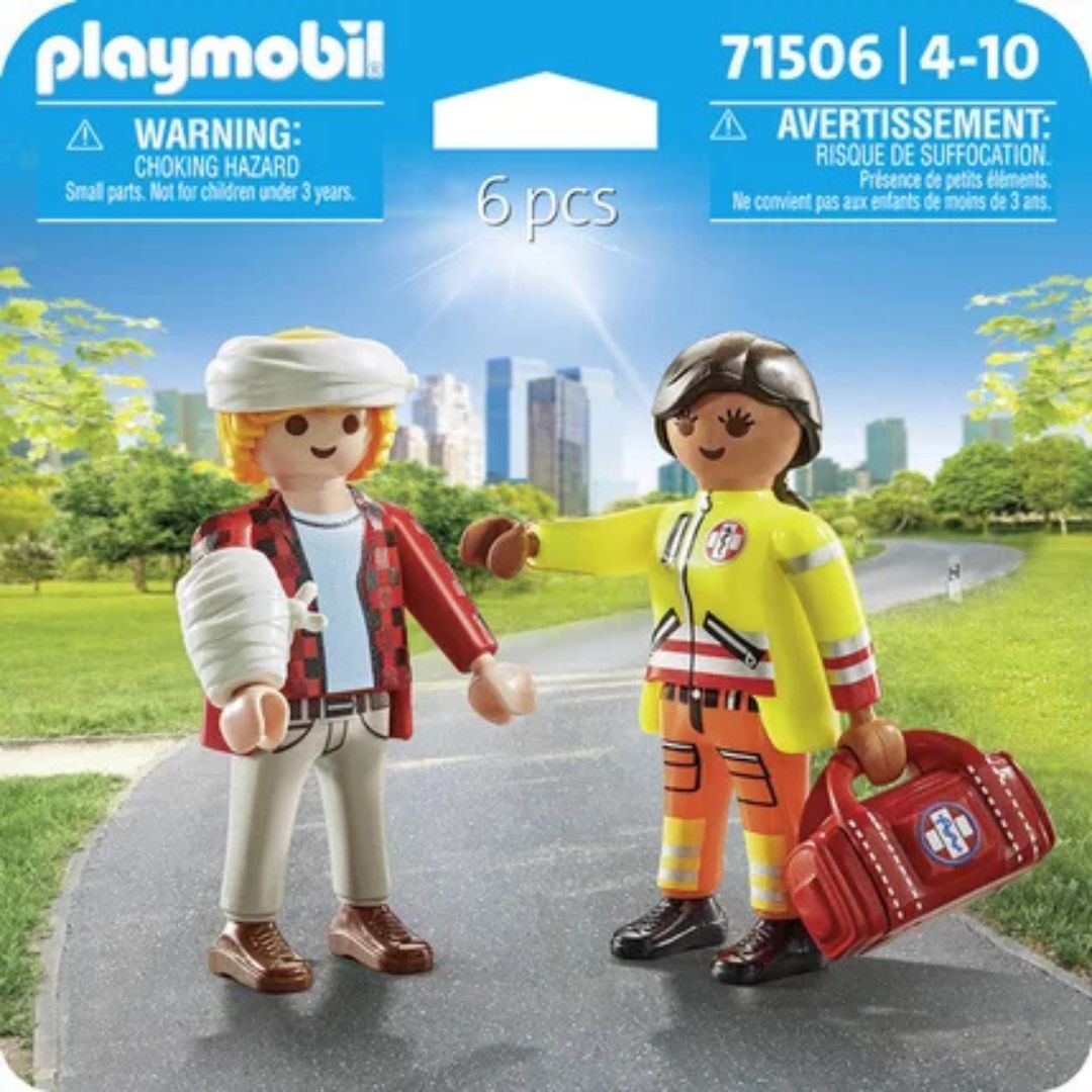 Playmobil 71506 - Secouriste avec blessé