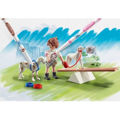 Playmobil 71517 - Educatrice avec chiens - Color