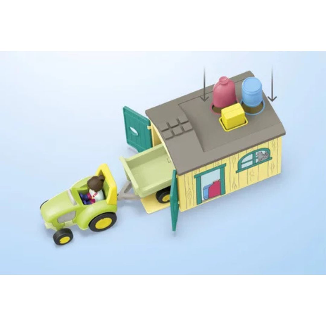Playmobil Junior 71656 - Ferme avec Tracteur et Animaux