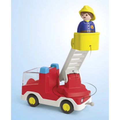 Playmobil Junior 71683 - Camion de Pompier avec échelle pivotante