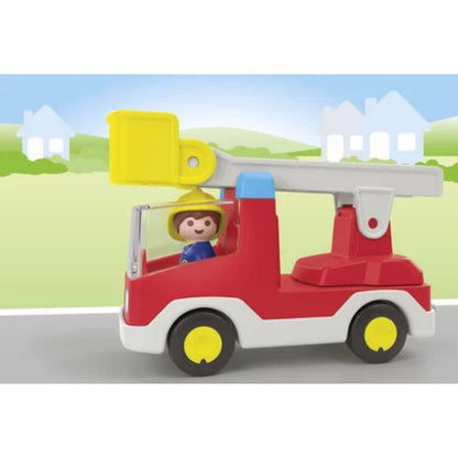 Playmobil Junior 71683 - Camion de Pompier avec échelle pivotante