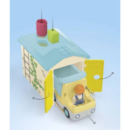 Playmobil 71686 Junior - Ouvrier avec camion et garage