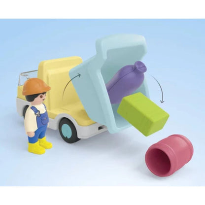 Playmobil 71686 Junior - Ouvrier avec camion et garage