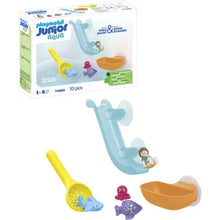 Playmobil 71689 JUNIOR AQUA - Grand toboggan aquatique et animaux marins