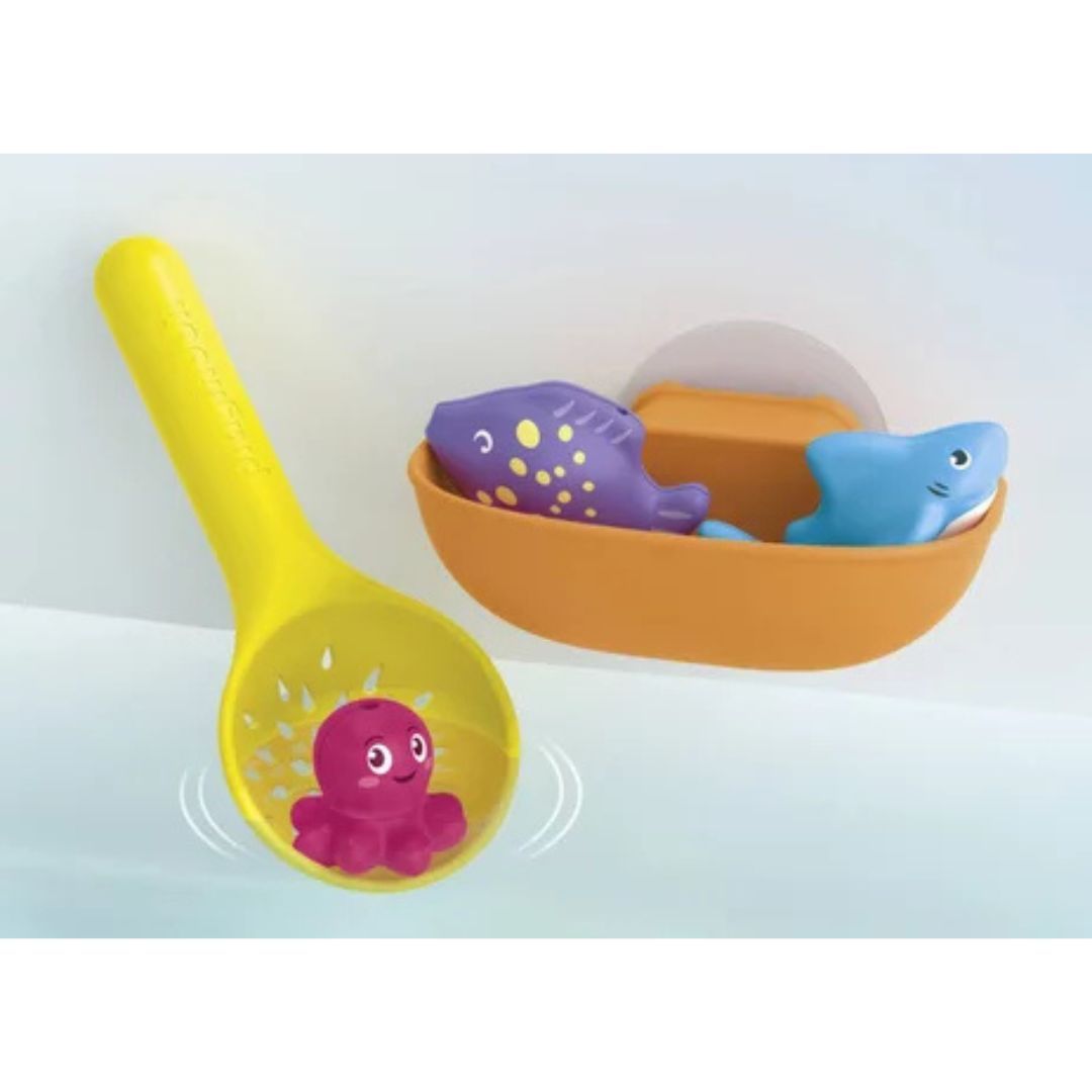 Playmobil 71689 JUNIOR AQUA - Grand toboggan aquatique et animaux marins