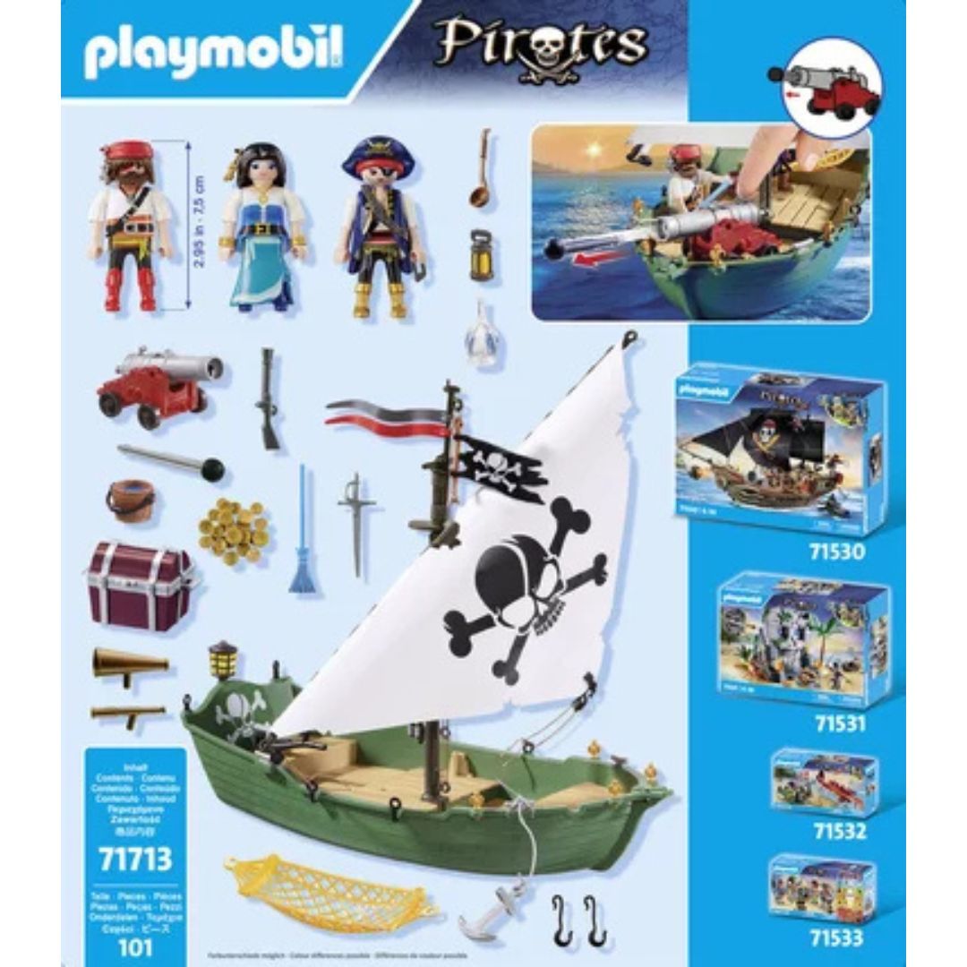 Playmobil 71713 - Chaloupe des pirates