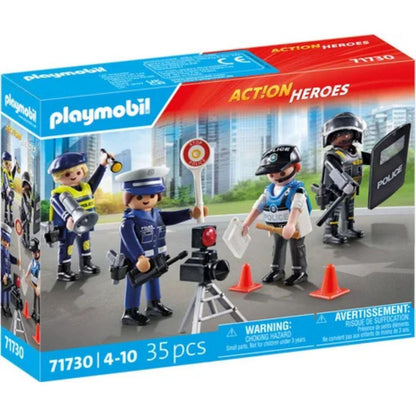 Playmobil 71730 - Set métiers police - 4 policiers