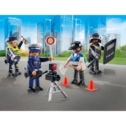 Playmobil 71730 - Set métiers police - 4 policiers