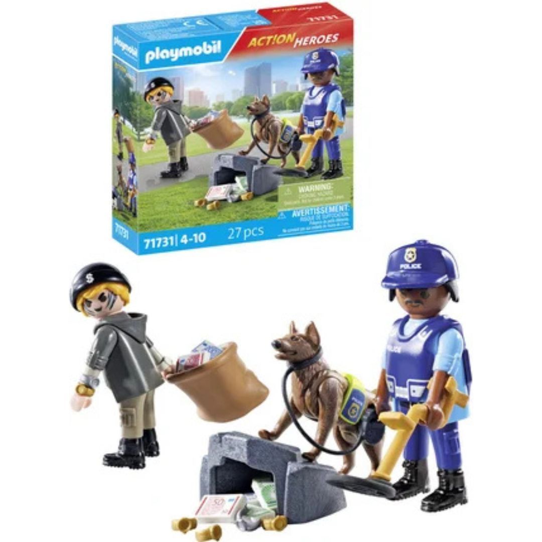 Playmobil 71731 - Policier chien de recherche