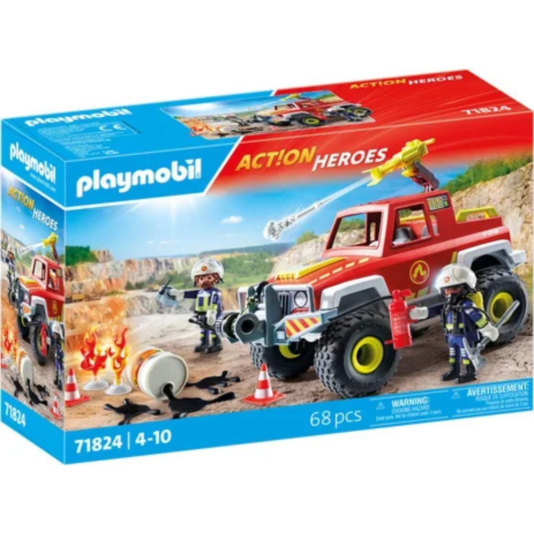 Playmobil 71824 - Véhicule de pompiers