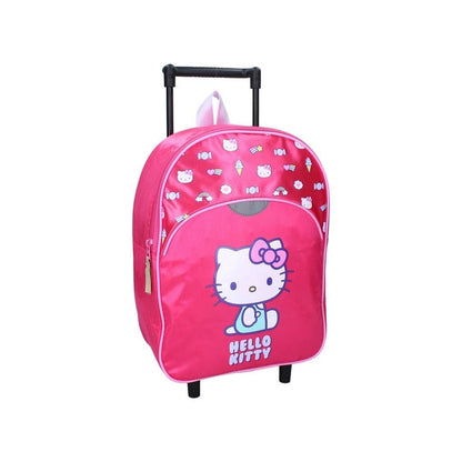 Mybagstory - Sac à dos à roulettes enfant Hello Kitty – Rose - 33 cm