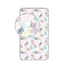 My Sweety Pop – Drap Housse Enfant Stitch Feuilles Blanc – 90x200 cm