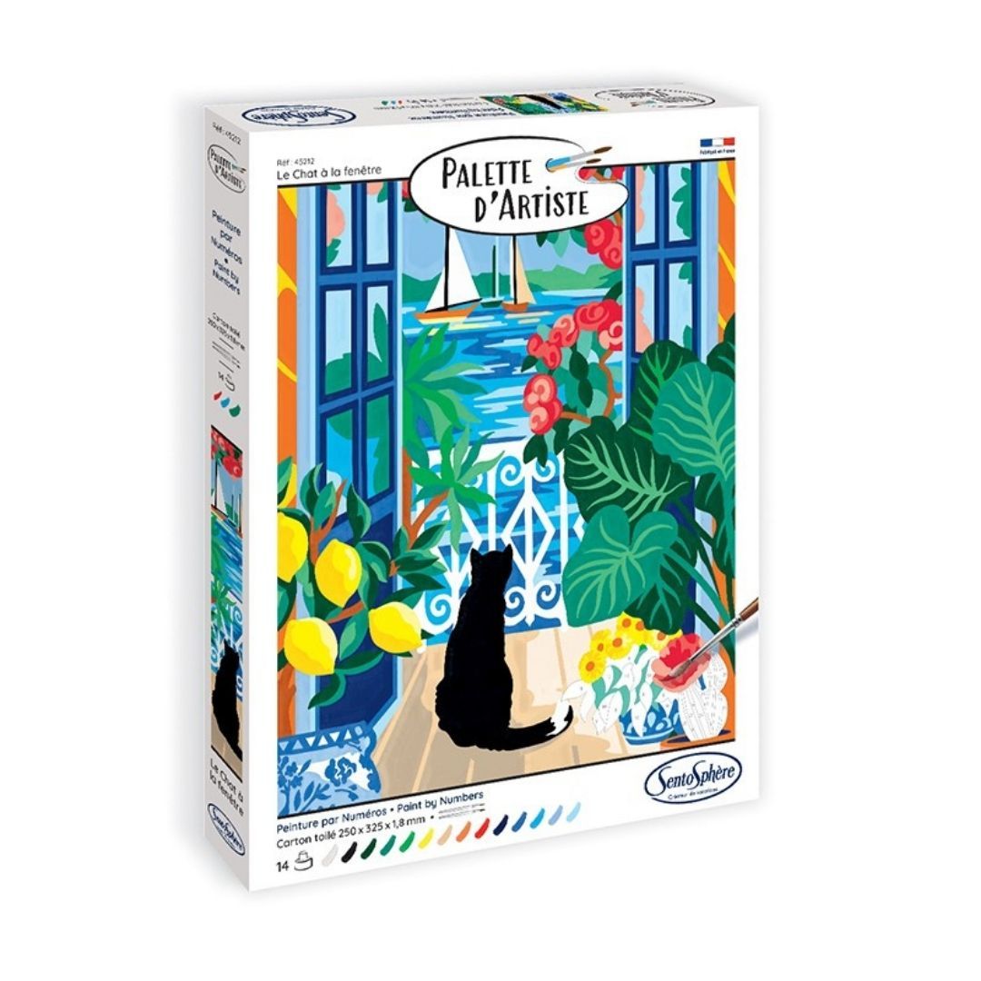 Sentosphère - Palette d'artiste - Le Chat à la fenêtre