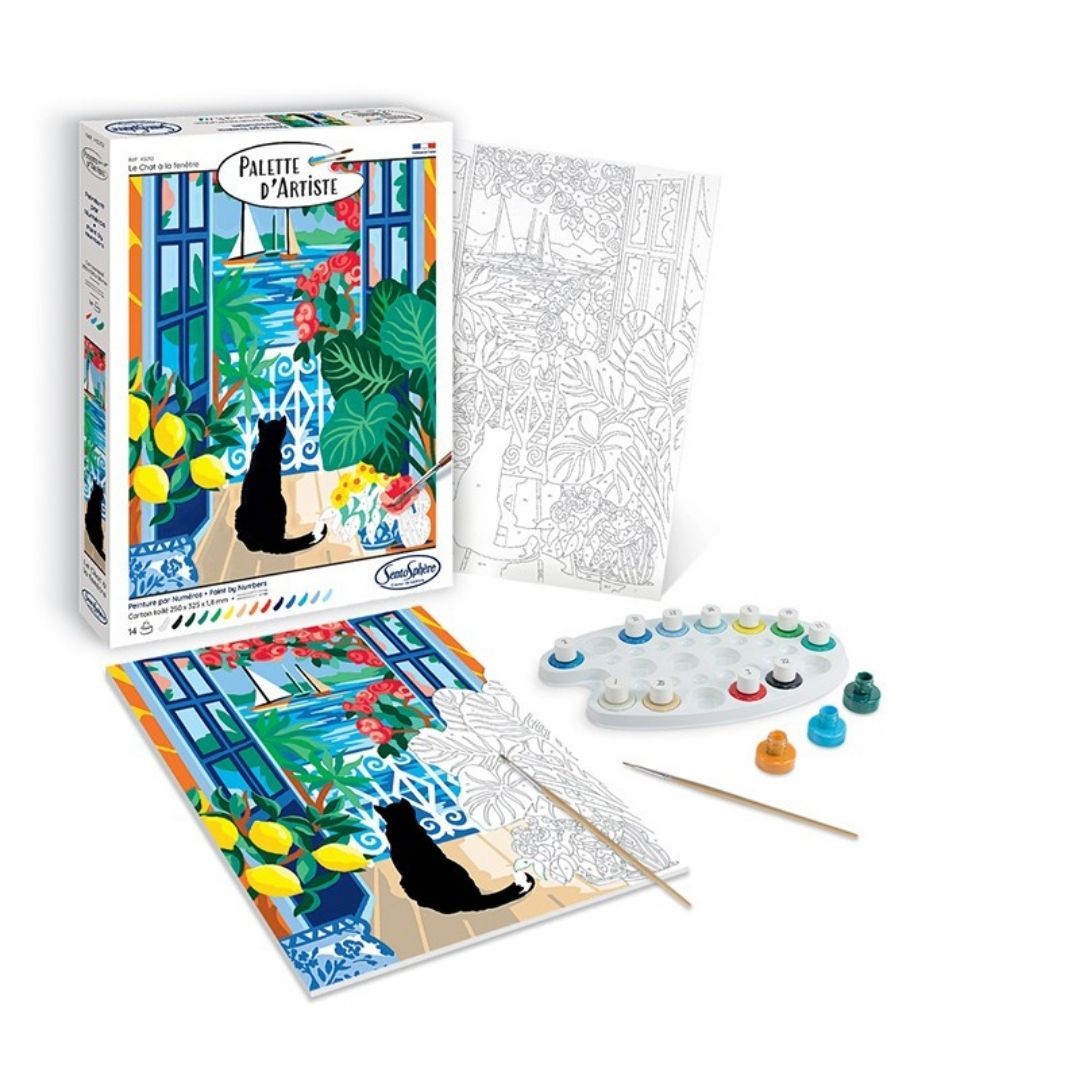 Sentosphère - Palette d'artiste - Le Chat à la fenêtre