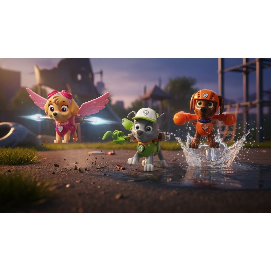 Spin master - Pat'Patrouille figurines - Skye, Rocky, Zuma