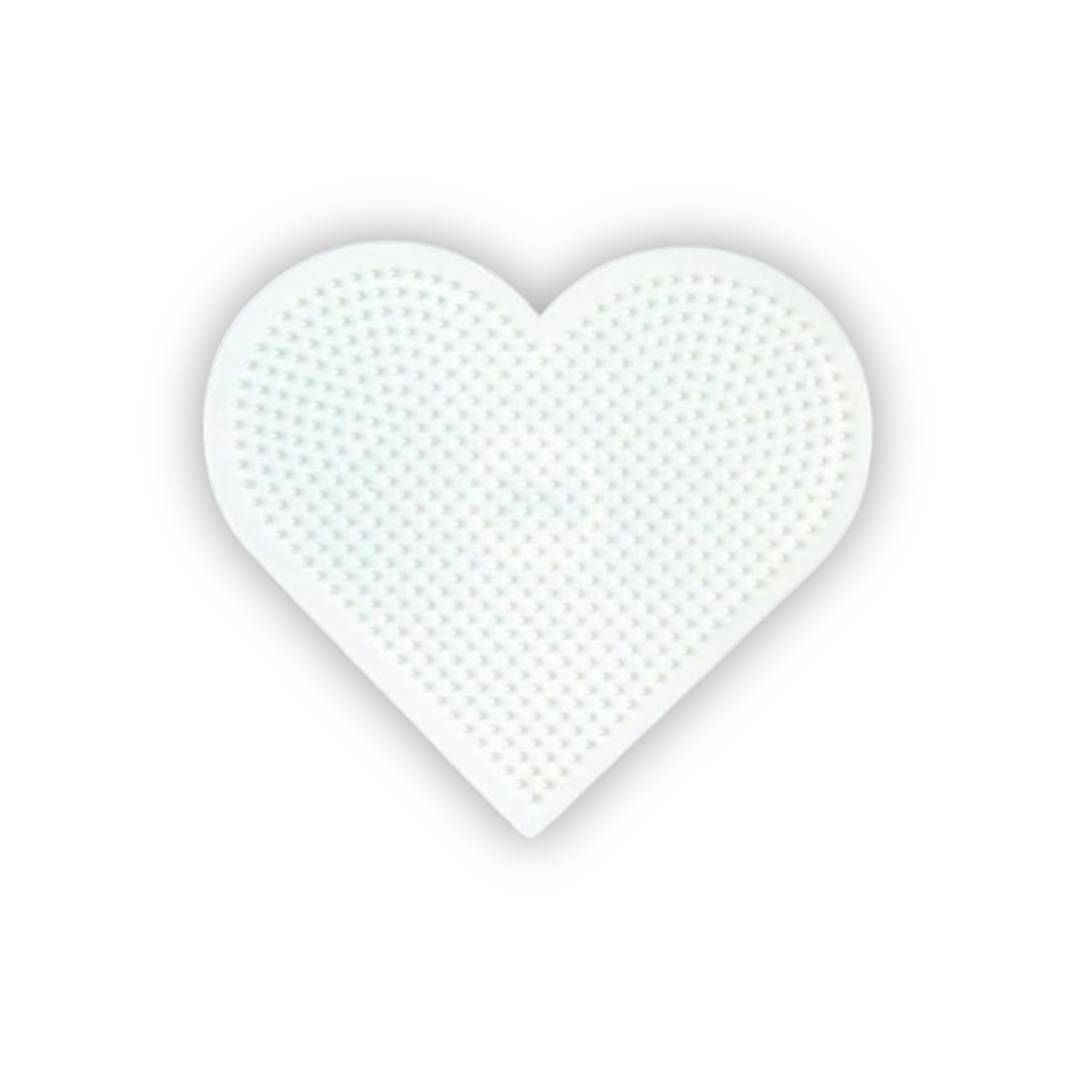 Hama – 233 – Loisir Créatif – Plaque Midi – Grand Cœur, Blanche