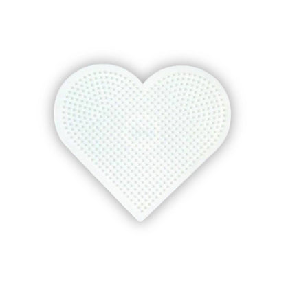 Hama – 233 – Loisir Créatif – Plaque Midi – Grand Cœur, Blanche