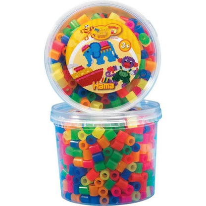 Hama - Maxi Pot PM 600 perles néon (mix51) - 8572