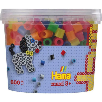 Hama - Maxi Pot PM 600 perles néon (mix51) - 8572