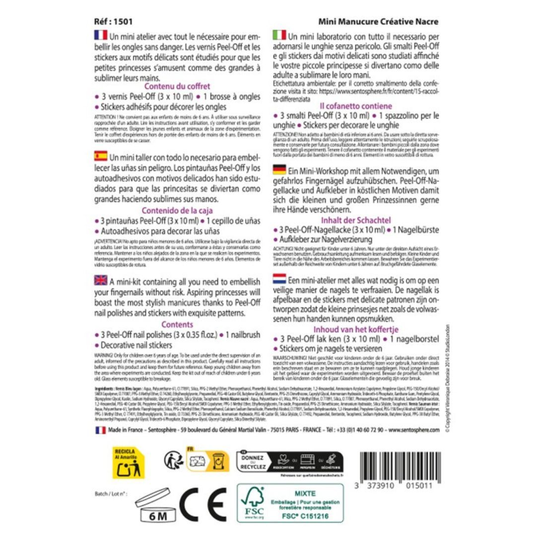 Sentosphère - Ma Mini Manucure Créative Nacrée