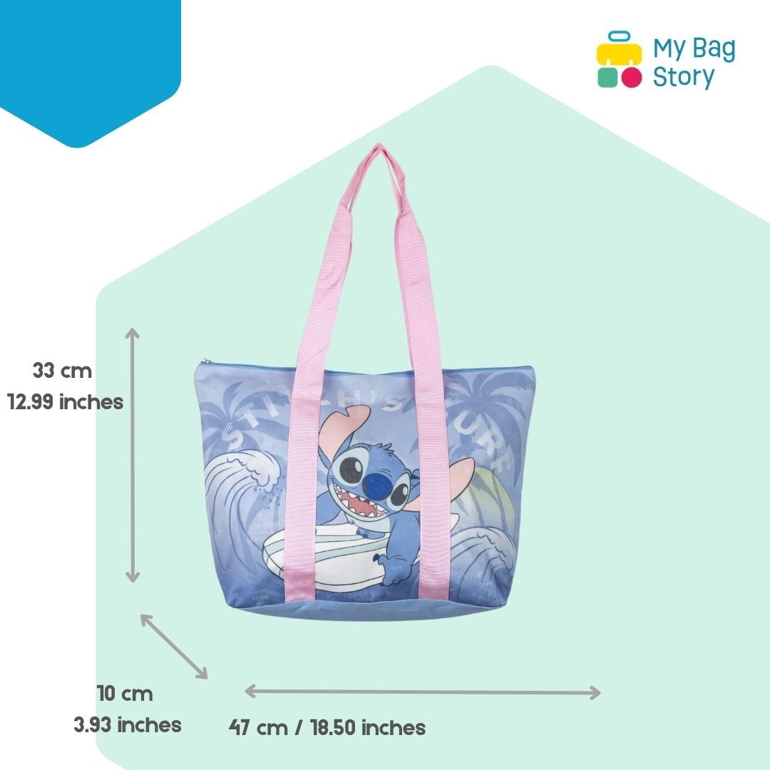 Mybagstory - Sac de Plage Stitch Enfant - Bleu