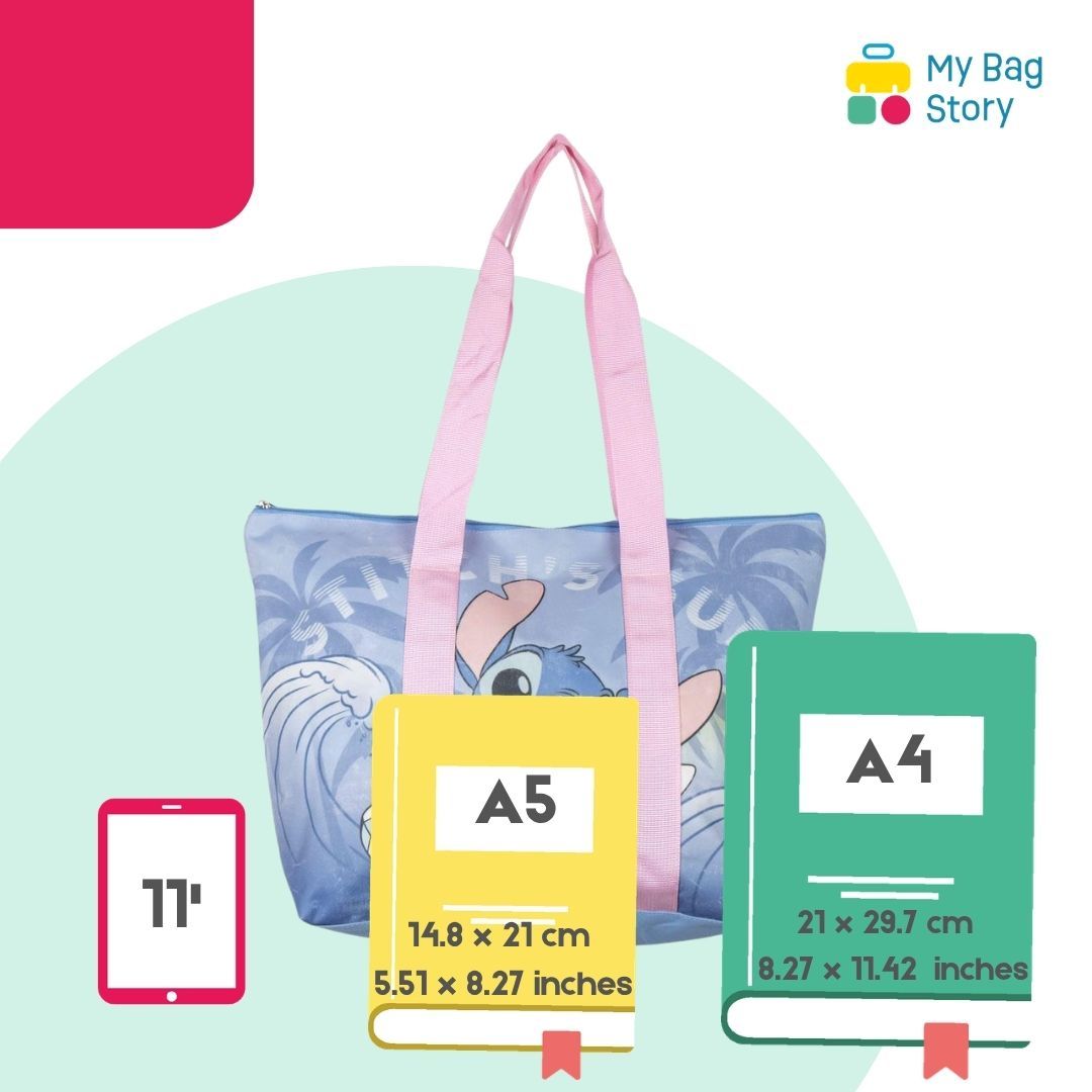 Mybagstory - Sac de Plage Stitch Enfant - Bleu