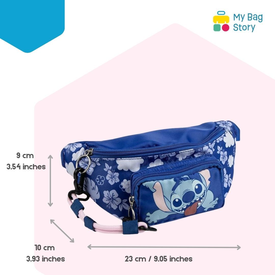 mybagstory - Sac Banane Stitch - Bleu