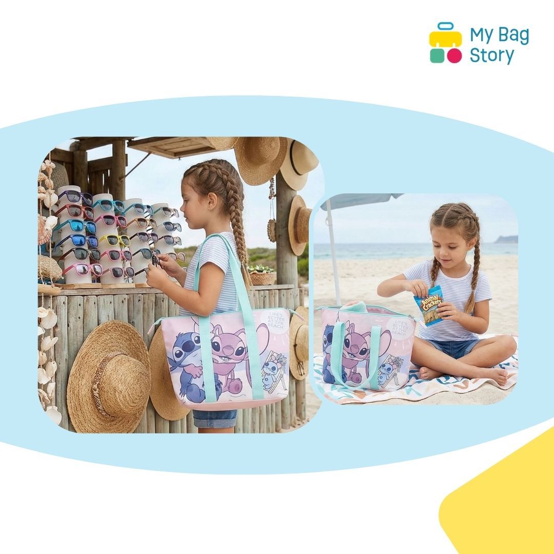 Mybagstory - Sac de Plage Stitch & Angel