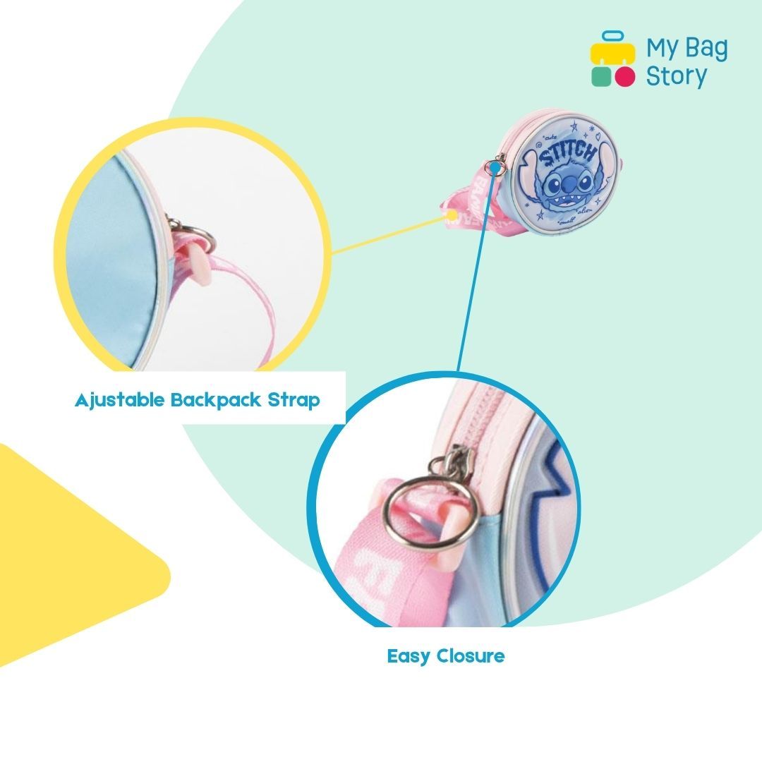 Mybagstory - Sac 3D pour Enfant - Petit Sac Stitch bandoulière